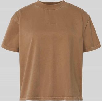 Oh April T-Shirt aus Baumwolle Modell Ella in Mittelbraun Mel, Gr&ouml;&szlig;e XL