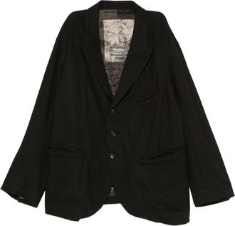 Ziggy Chen Blazer in misto lana vergine - Nero