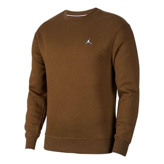 Air Jordan Fleece Crewneck Top Olive FB7656-361