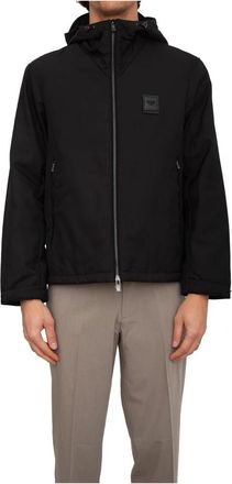 Emporio Armani Blouson Jacket - Heren - Zomerjassen - Zwart - M - Polyester - Jassen