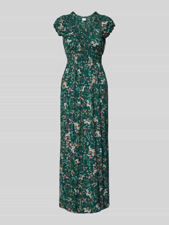 Apricot Regular Fit Maxikleid aus reiner Viskose mit V-Ausschnitt in Dunkelgruen, Gr&ouml;&szlig;e XXL