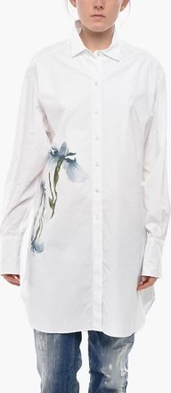 Givenchy Camicia in Popeline ORCHID con Stampa Givenchy