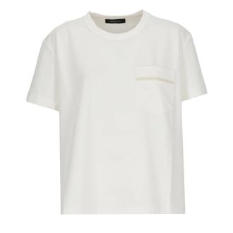 Fabiana Filippi T-Shirts, female, White, Size: 2XS Viscose T-Shirt