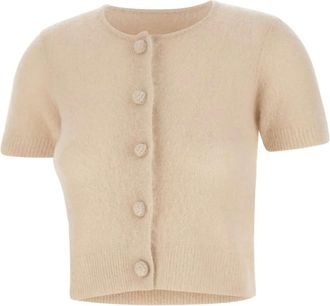 The Garment buttoned short-sleeve Roma Mini knitwear - Neutrals