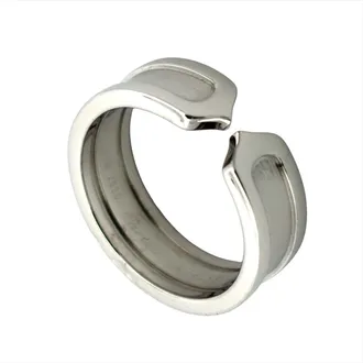 Cartier White Gold White Gold (18K) Band Ring (Pre-Owned)