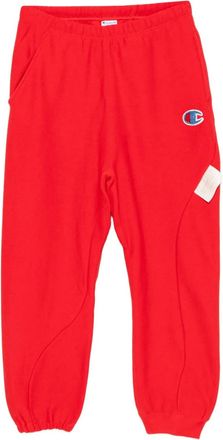 Undercover Pantaloni sportivi con applicazione - Rosso
