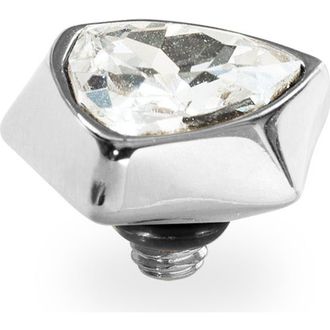 Qudo Triangolo Top 0.39 in Silver/crystal at Nordstrom