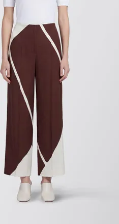 Alberta Ferretti Pantaloni palazzo in viscosa stampata