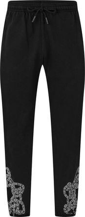 Marcelo Burlon Mens Graphic Print Straight Sweatpants in Black/White - Size 2XL