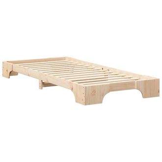 vidaXL Estructura De Cama Con Almacenamiento Marr&oacute;n Madera Vidaxl