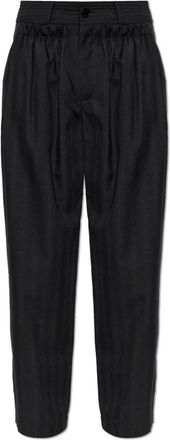 Isabel Marant Mayera Broek - Dames - Broeken - Zwart - Maat: S Wol
