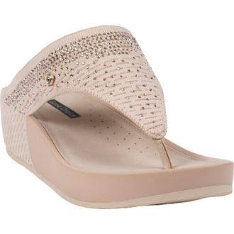Good Choice Shoes Evanti Wedge Sandal in Beige at Nordstrom Rack, Size 9.5