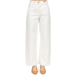 Max Mara Wide Trousers, female, White, M, Marianna Wide Leg Trousers