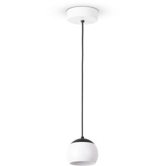 Paco Home Paco Home - Luminaria Suspens. Mesa Colgan. Comedor Hormigón Retro Vintage Tipo 2, Blanco-Negro