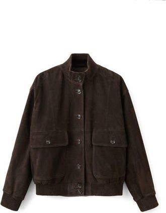 Mango Suede Jacket in Brown at Nordstrom, Size Medium