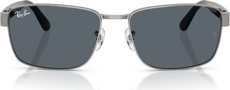 Ray-Ban 59mm Square Sunglasses in Blue at Nordstrom