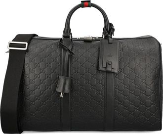 Gucci Medium GG Emblem Embossed Holdall