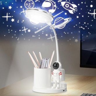 OEM L&aacute;mpara De Escritorio Infantil, Led, L&aacute;mpara De Mesa Port&aacute;til Con Portal&aacute;pices, Luz Nocturna, Regulable, Recargable (1) [clase Energ&eacute;tica A+]
