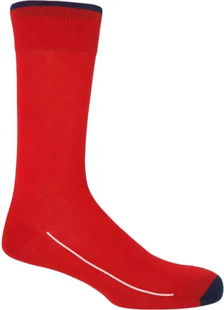Peper Harow Square Mile Mens Socks - Cinnabar