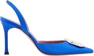 Amina Muaddi Camelia 90 Slingback Pumps, Brand Size 39 ( US Size 9 )