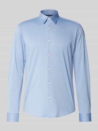 HUGO BOSS Slim Fit Businesshemd mit Struktur Modell P-ROAN in Bleu, Gr&ouml;&szlig;e M