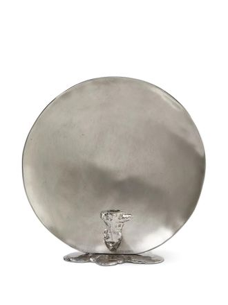 Pols Potten sculptural candle holder - unisex - Metal - One Size - Silver