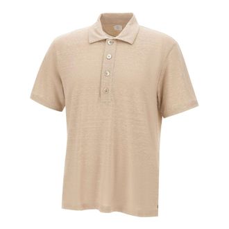 Eleventy Polo Shirts, male, Beige, Size: XL Polo Shirt