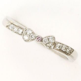 C&A Blue Pink Platinum Platinum 900 Band Ring (Pre-Owned)