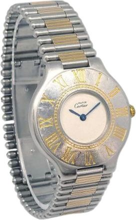 Cartier Pre-owned Watches, female, Beige, Size: ONE SIZE Pre-owned Stainless Steel watches