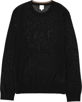 Paul Smith Merino Wool Sweater With Textured Detail And Classic Design