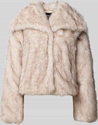 Only Relaxed Fit Webpelzjacke mit Hakenverschluss Modell DAWN LIFE in Ecru, Größe XL