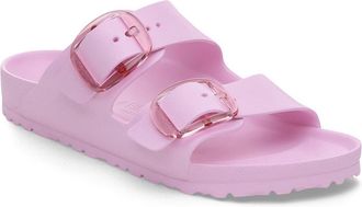 Birkenstock Womens Arizona Big Buckle Eva Sandal In Pink