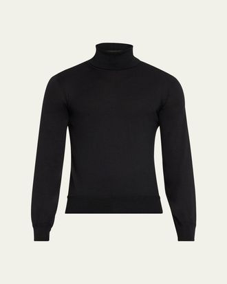 Tom Ford Mens Fine-Gauge Cashmere Turtleneck Sweater