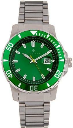 Nautis Admiralty Pro 200 Bracelet Watch w/Date in Green at Nordstrom