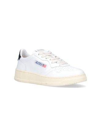 Autry Cow Leather Low-Top Sneaker - White
