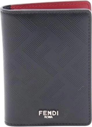 Fendi Pre-owned Wallets, male, Black, Size: ONE SIZE Pre-owned Leather wallets