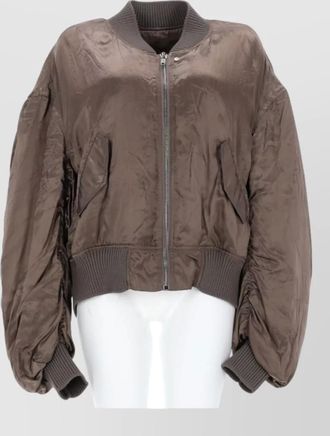 Rick Owens cupro bomber jacket