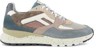 Floris Van Bommel Lage sneakers Floris van Bommel blauw en beige effen