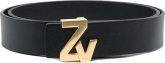 Zadig&Voltaire Zv Initiale 30mm Natur - Dames - Riemen - Zwart - L - Accessoires