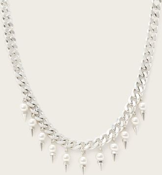 AllSaints Brass Rue Chain Necklace, Size: One Size