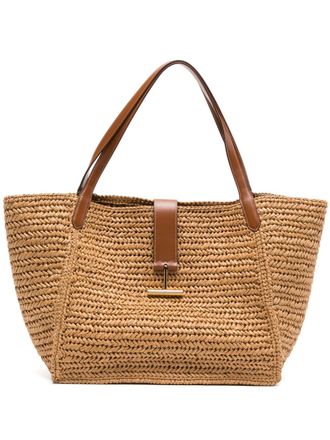 Tom Ford Tara tote bag - women - Viscose - One Size - Brown