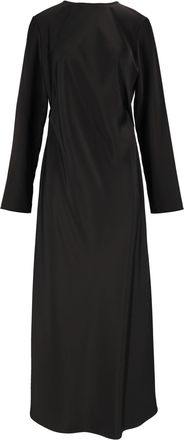 Emporio Armani Long-Sleeve Smooth Midi Dress