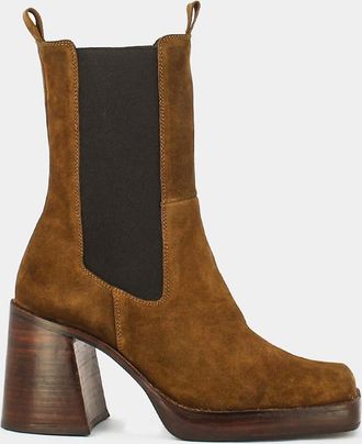 Jonak Boots met hak Bossa, onbewerkt leer