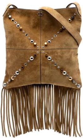 Valentino Pre-owned Nellcote Schoudertas - Dames - Vintage Schoudertas - Bruin - ONE Size - Leer - Vintage
