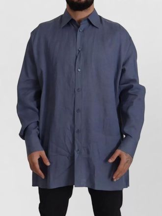 Dolce & Gabbana linen slim-fit shirt
