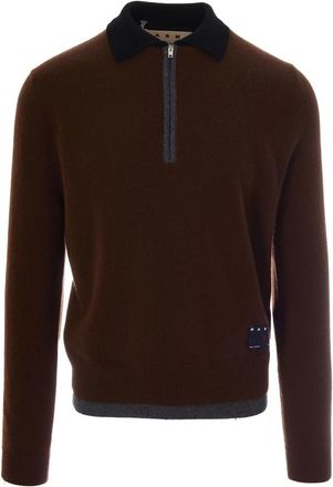 Marni Cashmere Truien - Heren - Cashmere truien - Bruin - 2XL - Truien & Vesten