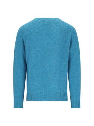 Howlin Mens Sweaters Blue Fine Wool