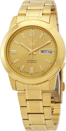 Seiko 5 Automatic Gold Dial Mens Watch SNKK20J1