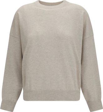 Brunello Cucinelli Jersey de Cachemira con Cadena Monili - Knitwear - Hombre - Beige - L