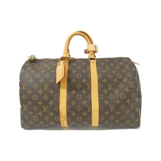 Louis Vuitton Brown Coated Canvas Boston Bag (Pre-Owned)
